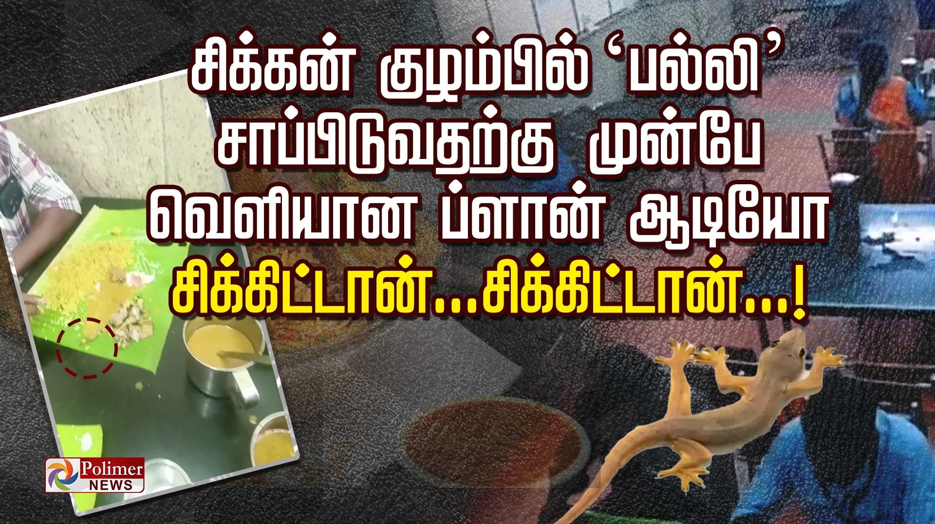 சிக்கன் குழம்பில் ‘பல்லி’.. சாப்பிடுவதற்கு முன்பே வெளியான ப்ளான் ஆடியோ.. சிக்கிட்டான்...சிக்கிட்டான்...!