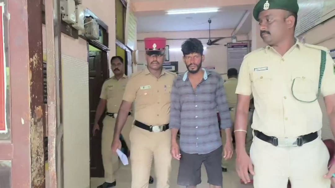 காரைக்காலில் உரிய ஆவணங்கள் எதுவுமின்றி சுற்றித் திரிந்த இலங்கையைச் சேர்ந்த இளைஞரை கைது செய்த போலீசார்