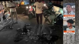 இரண்டு பைக்குகள் நேருக்கு நேர் மோதிய விபத்தில் 2 பேர் பலி