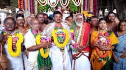 கடலில் இருந்து புனித நீர் எடுத்து வரப்பட்டு கோ பூஜை..! திருச்செந்தூர் சுப்ரமணியசுவாமி கோவிலில் வரும் 7ஆம் தேதி குடமுழுக்கு..!