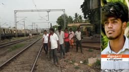 ரயில் தண்டவாளத்தில் இரு துண்டுகளாக கிடந்த உடல் - போலீசார் விசாரணை
