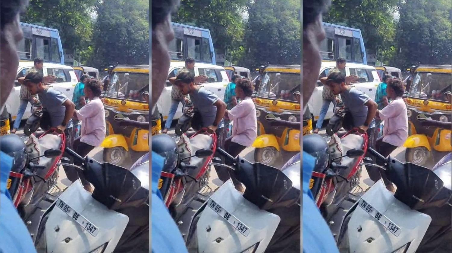 சென்னை பெரம்பூர் ஜமாலியா பகுதியில் தனியார் பேருந்து ஓட்டுநர் மீது சரமாரி தாக்குதல்